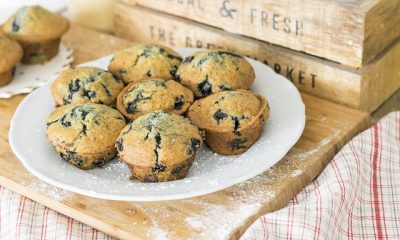 Helpot ja herkulliset banaani-mustikka muffinssit tällä ohjeella